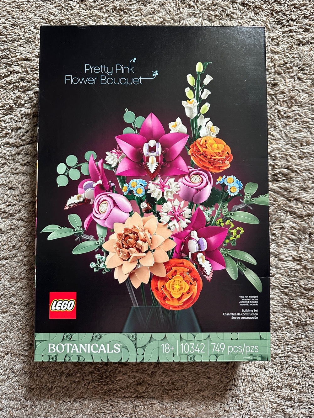 Lego Pretty Pink Flower Bouquet – Pink, Orange, Peach, Green